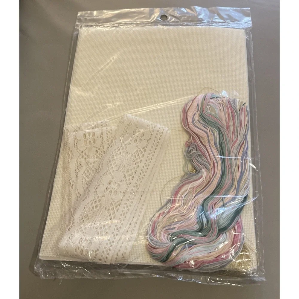 Vintage Elsa Williams Counted Cross‎ Stitch Milady's Fan Kit 12